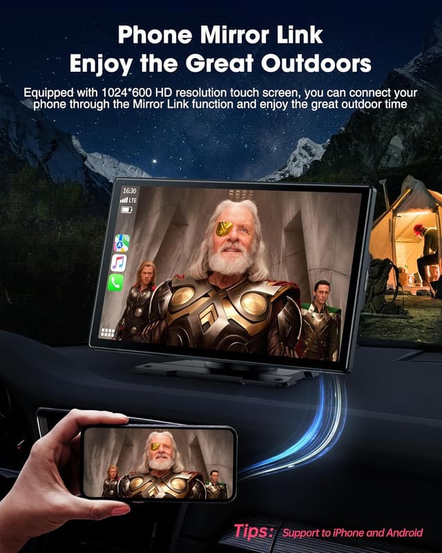 Thumbnail 3 de LAMTTO 9-inch Wireless Car Stereo with CarPlay