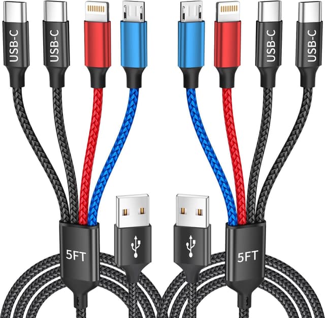 Detalle de Anker 4-in-1 Dual Type-C Charging Cable 5ft ๐