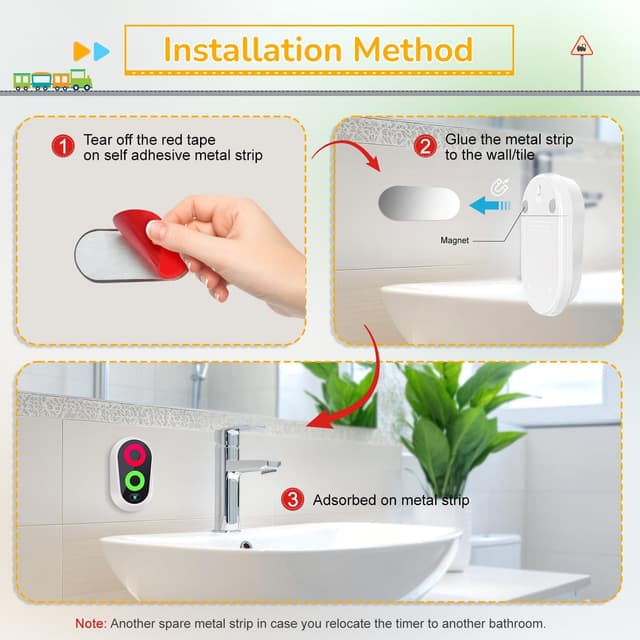 Detalle 2 de Timer spazzolamento magnetico 2–3 minuti per bambini