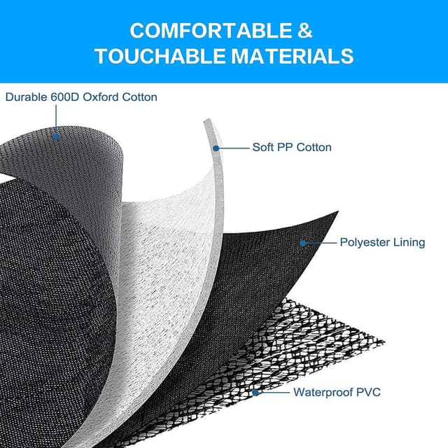 Detalle de Petnice Pet Back Seat Covers Waterproof Dog Travel Hammock with Seat Anchors (Large)