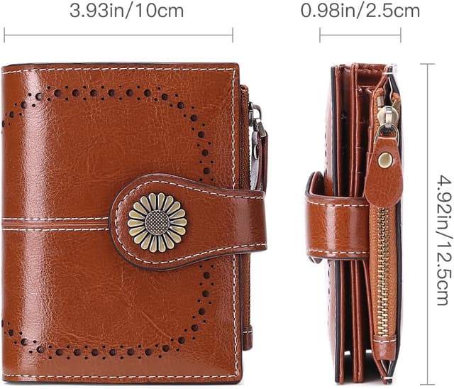 Thumbnail 1 de SENDEFN Damen-Geldbörse aus Leder mit RFID-Schutz und 16 Kartenfächern