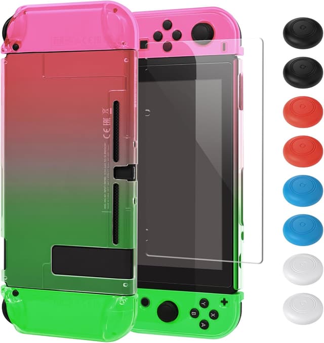Detalle de FYOUNG Schutzhülle mit Displayschutzfolie & Thumb Grips für Nintendo Switch (2017)