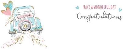 Thumbnail 1 de Piccadilly Greetings Tarjeta de boda moderna 7x5" 💍