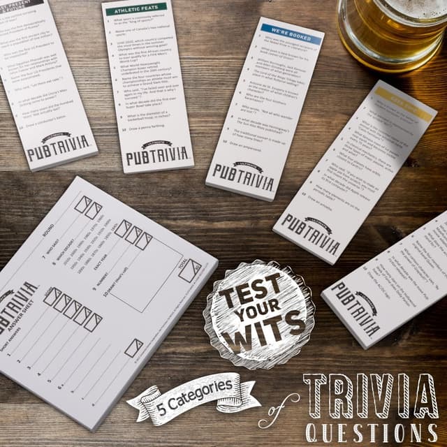 Thumbnail 6 de Pub Trivia game 1,100 questions Age 12+