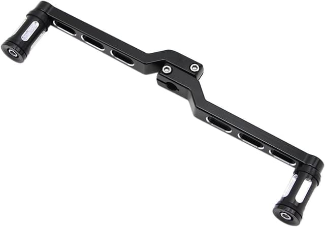 Detalle de DreamSeek Heel Toe Gear Shift Lever + Shift Peg (Black) for Harley FL Softail/Touring & Tri Glide Trikes