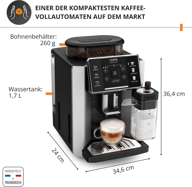 Detalle 2 de KRUPS Sensation Milk Kaffeevollautomat EA912EKRUPS