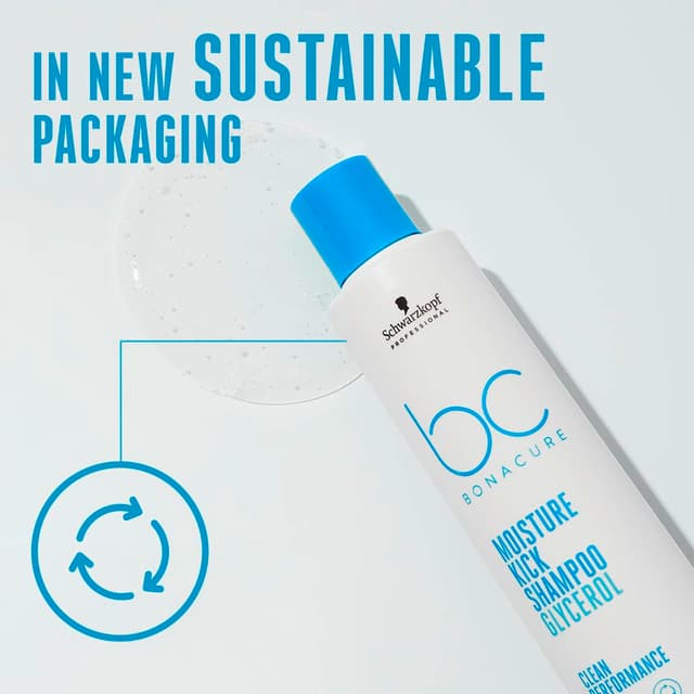 Detalle 2 de Schwarzkopf bonacure Moisture Kick Champú mit Glycerol, 250 ml