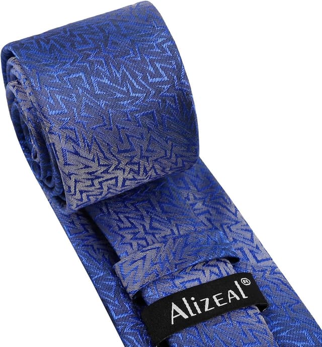 Detalle 2 de Alizeal Mens solid tie set 8x150 cm