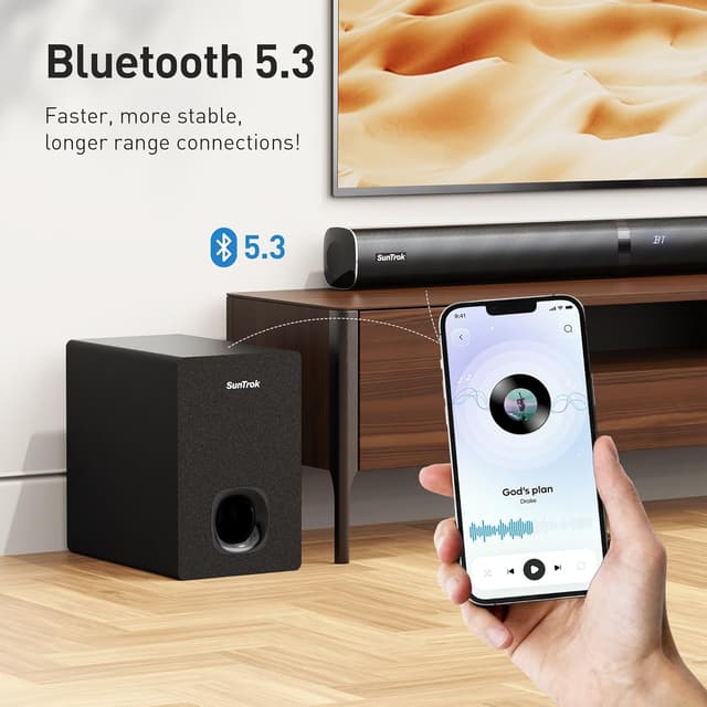 Thumbnail 6 de HEEBUKE Soundbar for TV Karaoke System with 2 Mics
