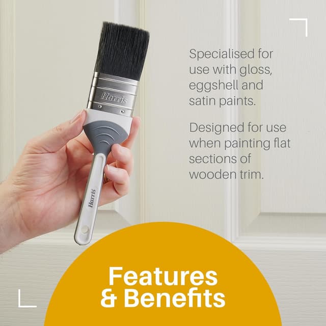 Detalle de Harris Seriously Good 3 Pack Gloss Flat Brush Set (1in, 1.5in, 2in)