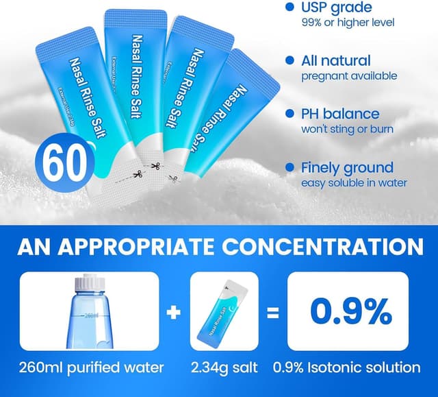 Thumbnail 5 de CYOUH Sinus Rinse Kit 260 ml with 60 packets