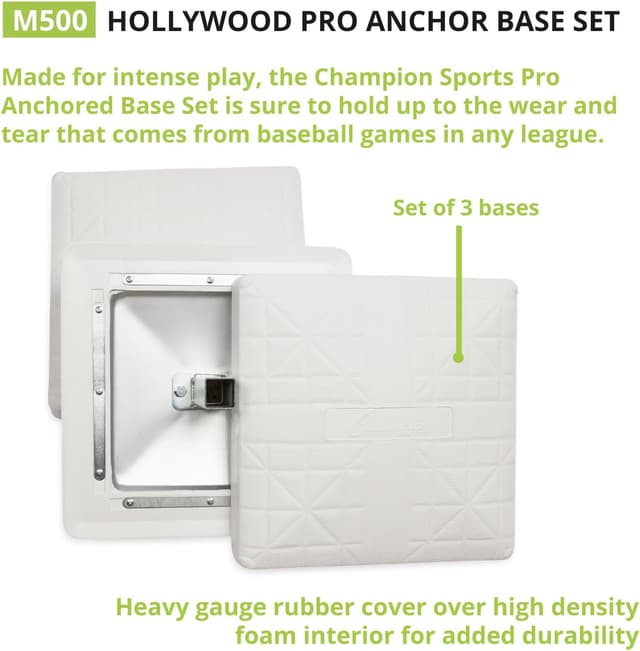Detalle de Baseball/Softball base set anchored