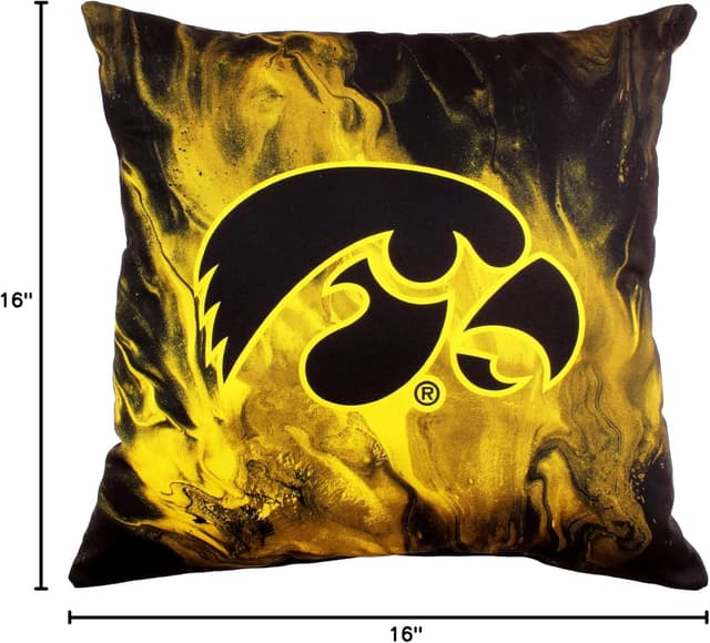 Detalle de Iowa Hawkeyes 16" 2-Sided Color Swept Decorative Pillow, Made in the USA