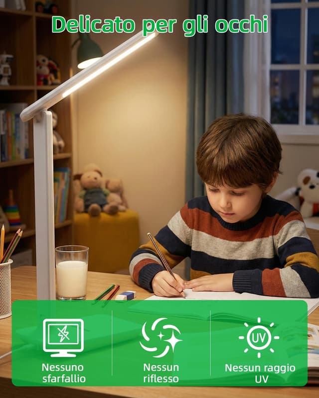 Thumbnail 6 de Carehabi Lampada scrivania LED ricaricabile