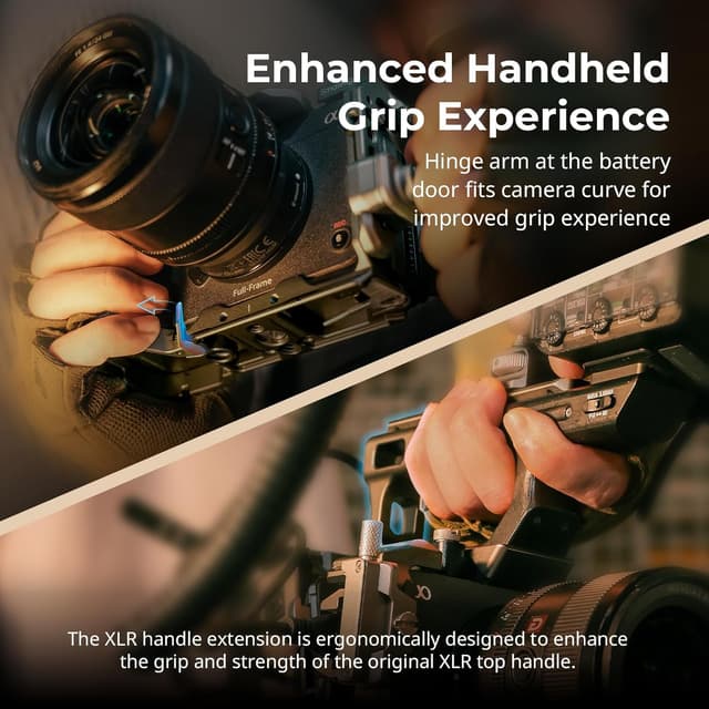 Thumbnail 6 de SMALLRIG FX3 / FX30 HawkLock Schnellverschluss-Käfig-Kit (4771) – Handschlaufe, HDMI-Kabelklemme und NATO-Schiene für Sony