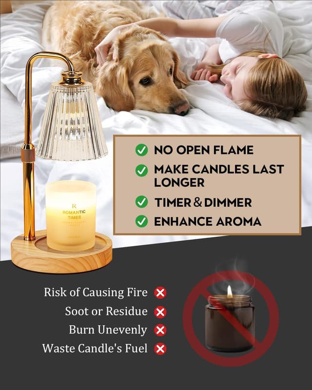 Detalle 2 de Candle warmer lamp with dimmer timer