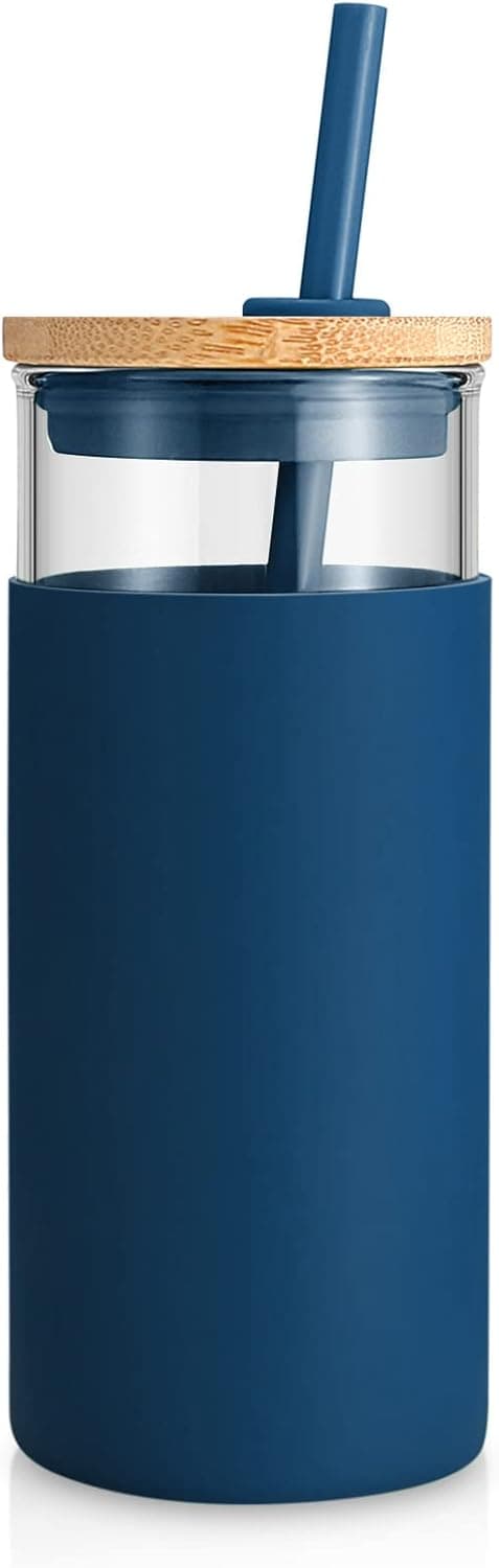 Detalle de Tronco 20 oz Glass Tumbler with Lid and Straw