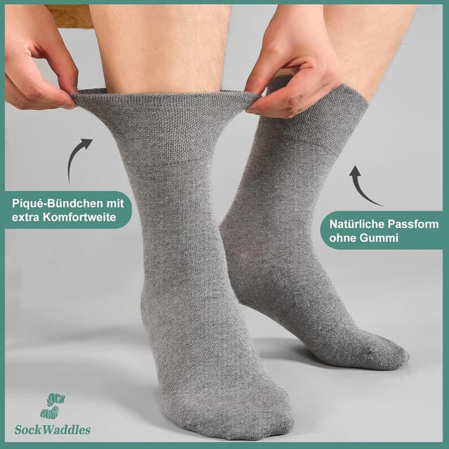 Detalle 2 de SockWaddles Diabetikersocken 6 Paar ohne Naht