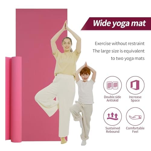 Detalle 2 de smallrun Esterilla Yoga Antideslizante NBR Morado de 10 mm (183 x 61 cm)