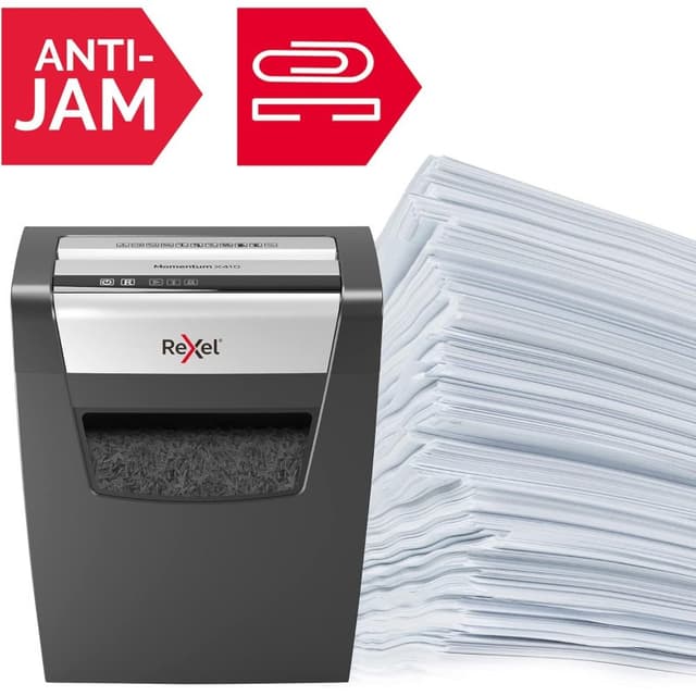 Detalle de Rexel Momentum X410 Destructora de papel corte confeti