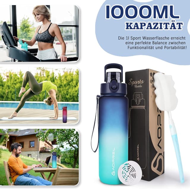 Thumbnail 6 de AOPREL Trinkflasche 1 l mit Filter