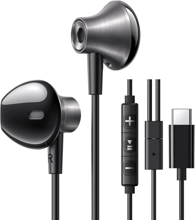 Detalle de UGREEN USB C Headphones Stereo Earbuds