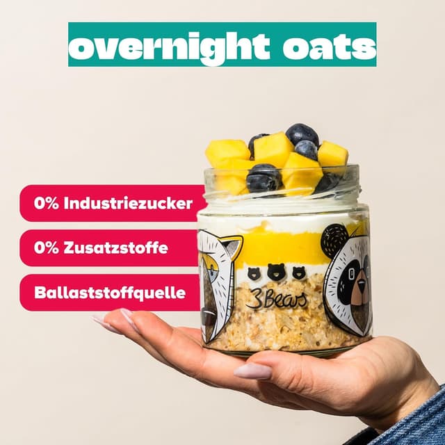 Thumbnail 2 de 3Bears Overnight Oats Set 7x400g vegane Mischung