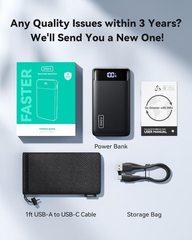 Thumbnail 5 de INIU Power Bank 20000mAh portable charger