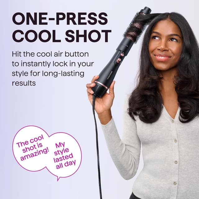 Detalle de Wavytalk Air Sculpt 4-in-1 Hair Dryer Brush Set (1050W) — Blowout Brush Styler for Volume, Smoothing & Straightening