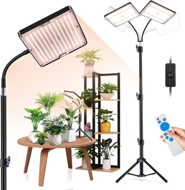 Thumbnail 6 de zenlavia Pflanzenlampe LED Vollspektrum mit Timer, 246 LEDs und höhenverstellbarem Ständer