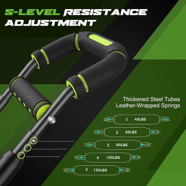 Detalle de Twister Arm Trainer 40โ130 lb adjustable arm exerciser ๐ช