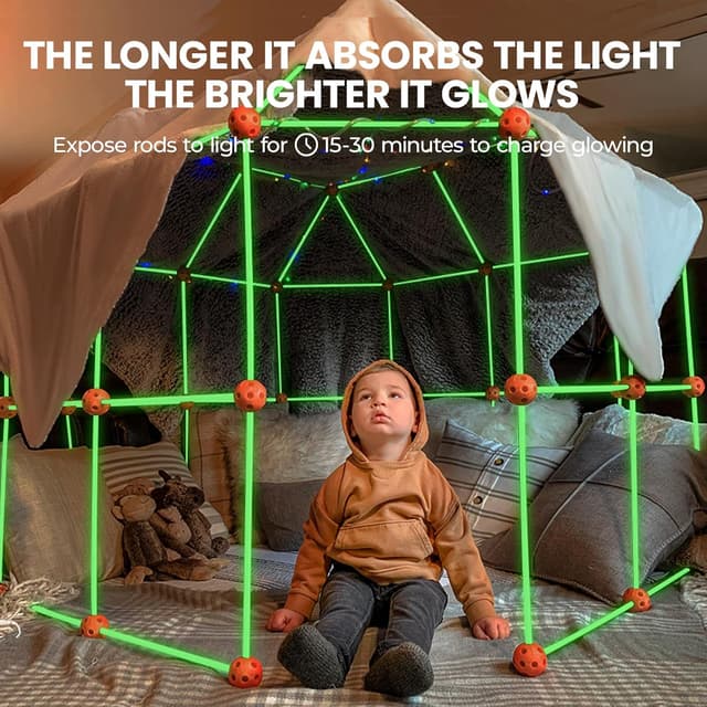 Detalle 2 de Tiny Land Glow Fort Kit 130 Pieces 🧩