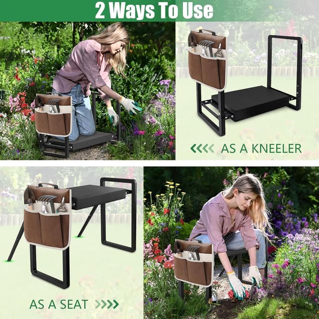 Thumbnail 5 de Seasky Foldable Garden Kneeler Seat 400 lb
