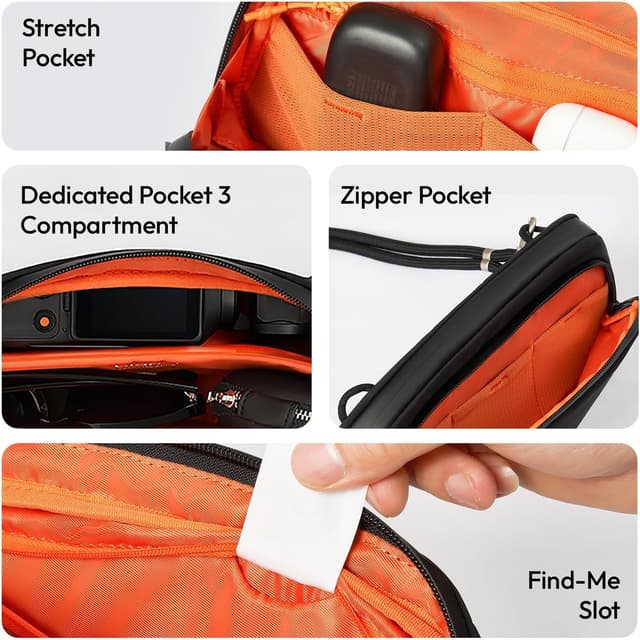 Detalle 2 de ULANZI YY08 Tasche für DJI Osmo Pocket 3 (Creator Combo) – kompakte Kameratasche zum sicheren Verstauen