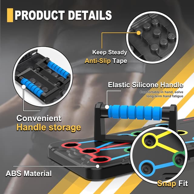 Thumbnail 4 de Solid Push Up Board 15-in-1 Workout System