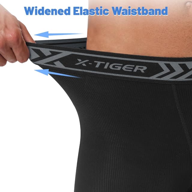 Detalle de X-TIGER pantaloncini ciclismo uomo in spugna imbottita traspirante con fondo antiscivolo per MTB