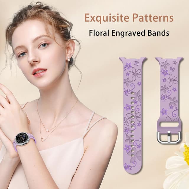 Detalle 2 de PinnWaa bracelet silicone Galaxy Watch 8