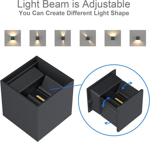 Detalle de Klighten LED-Wandleuchte 12 W, IP65