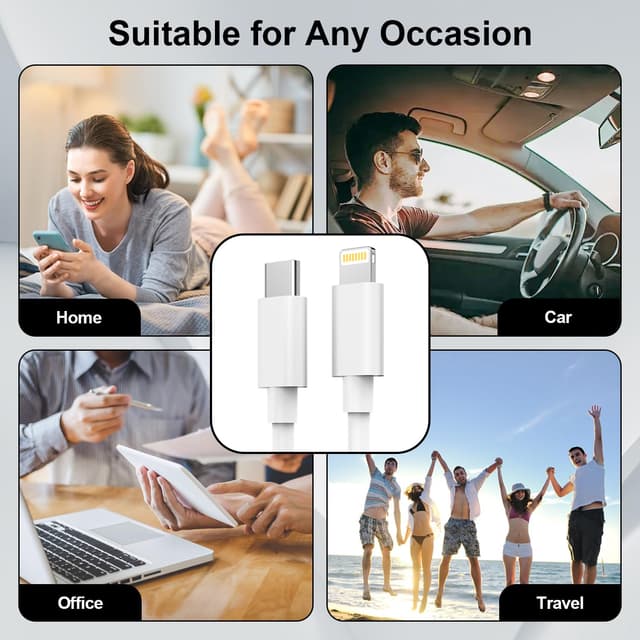 Thumbnail 6 de USB-C to Lightning Cable 2M 2 Pack