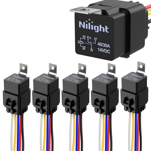 Imagen de Nilight 5 Pack Waterproof Relay 40/30 AMP en OfertitasTOP