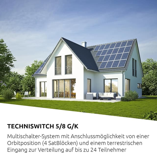 Thumbnail 1 de TechniSat TECHNISWITCH 5/8 G/K – 8-Fach Multischalter für Satellitensignale (bis zu 8 Teilnehmer, erweiterbar)