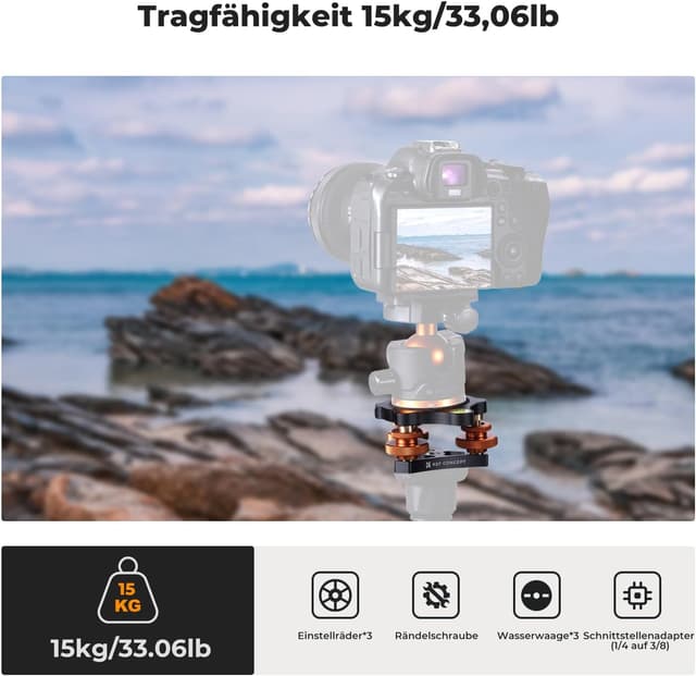 Thumbnail 3 de K&F CONCEPT Nivellierbasis 15 kg