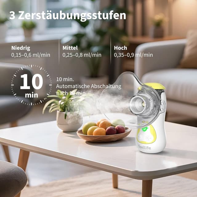 Detalle 2 de FEELLIFE Inhalationsgerät für Kinder und Erwachsene 🤧