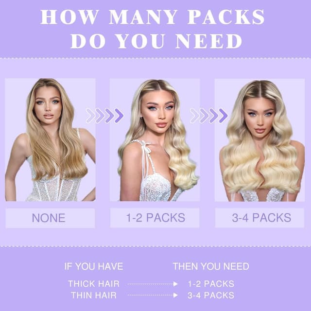 Thumbnail 3 de Einbeauty Extensiones Pelo Natural 20pcs 55cm marrón chocolate