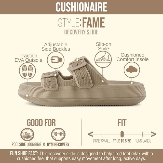 Detalle 2 de CUSHIONAIRE Fame recovery sandals