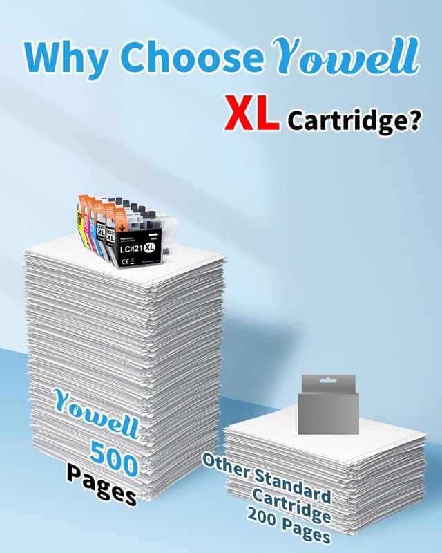 Thumbnail 2 de Yowell LC421XL Cartuchos compatibles Brother