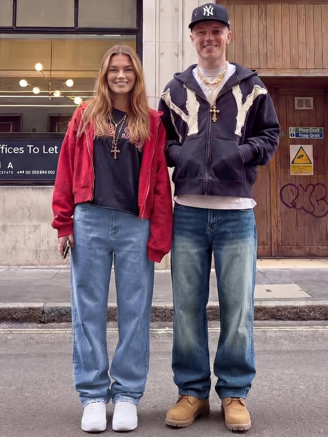 Detalle 2 de Jeans Herren Baggy Stretch 6 Größen