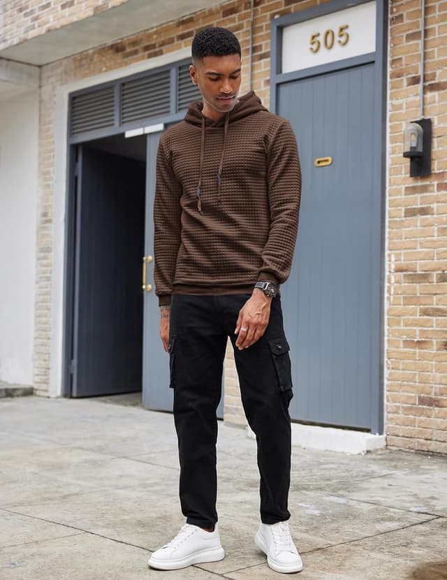 Detalle 2 de COOFANDY Men's Hooded Sweatshirt