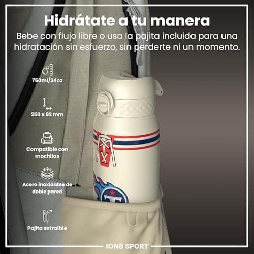 Detalle 2 de ion8 NFL Arizona Cardinals Botella térmica 750 ml 🚰