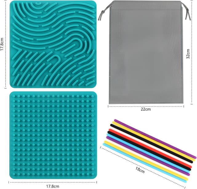 Detalle de InemzTal Montessori Sensorik-Spielzeug mit 11 Zählstangen und Reisetasche (ab 3+)